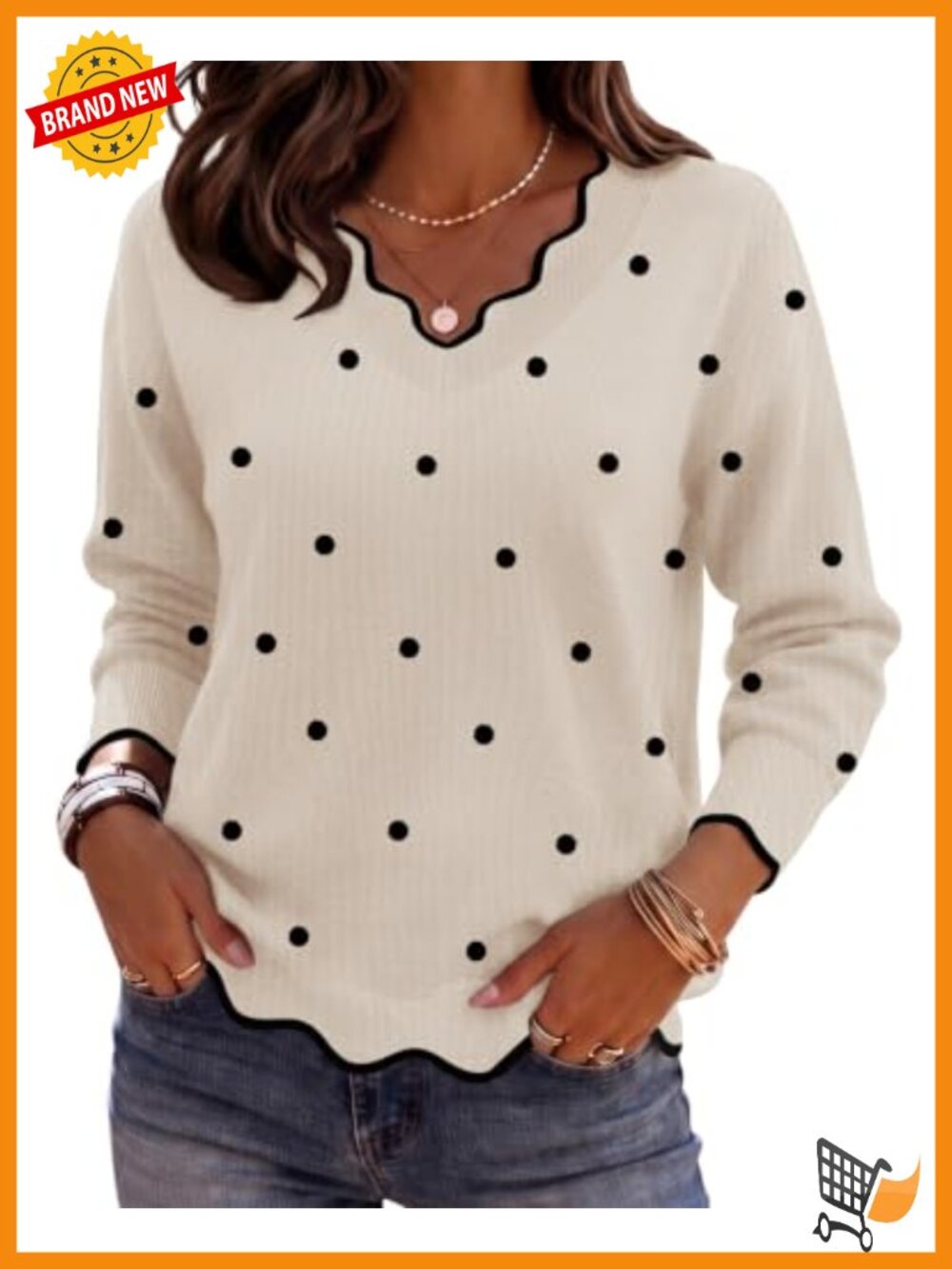 Zeagoo V Neck Sweater Long Sleeve Lightweight Knit Pullover